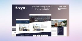 Asya – Modern Architecture Elementor Template Kit