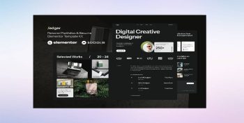 Edger – Personal Portfolios & Resume Elementor Template Kit