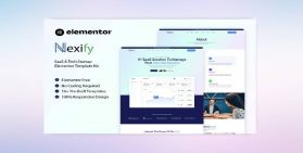 Nexify – SaaS & Tech Startup Elementor Template Kit