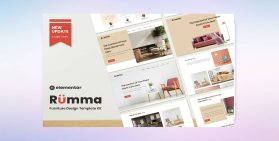 Rumma – Furniture Interior Elementor Template Kit