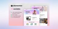 SociaBiz – Digital Marketing Agency Elementor Pro Template Kit